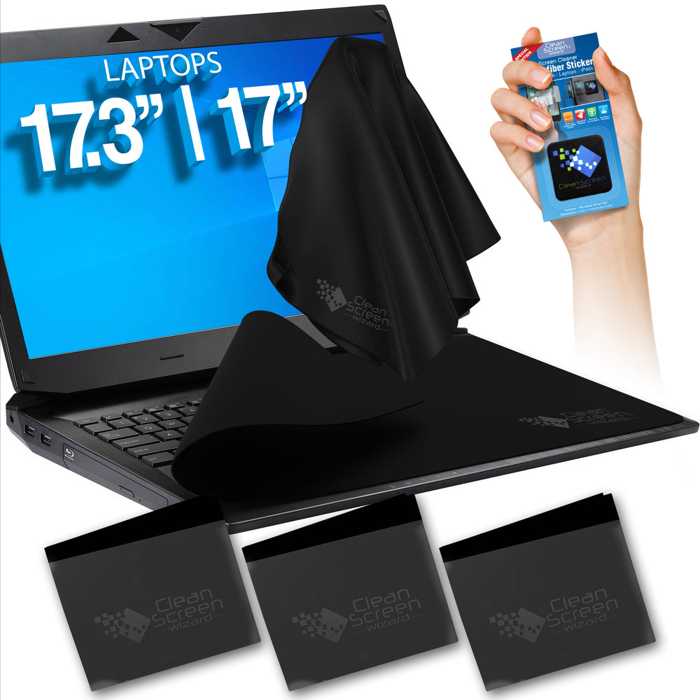 Keyboard Cover Cloth Screen Cleaner for Laptops 17 Black