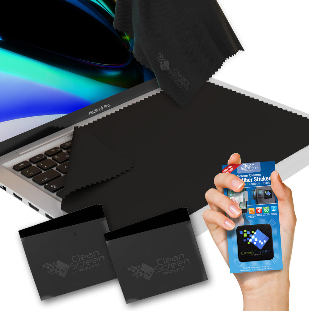 Keyboard Cover Cloth Screen Cleaner for Laptops 13, MacBook Pro 13 Black
