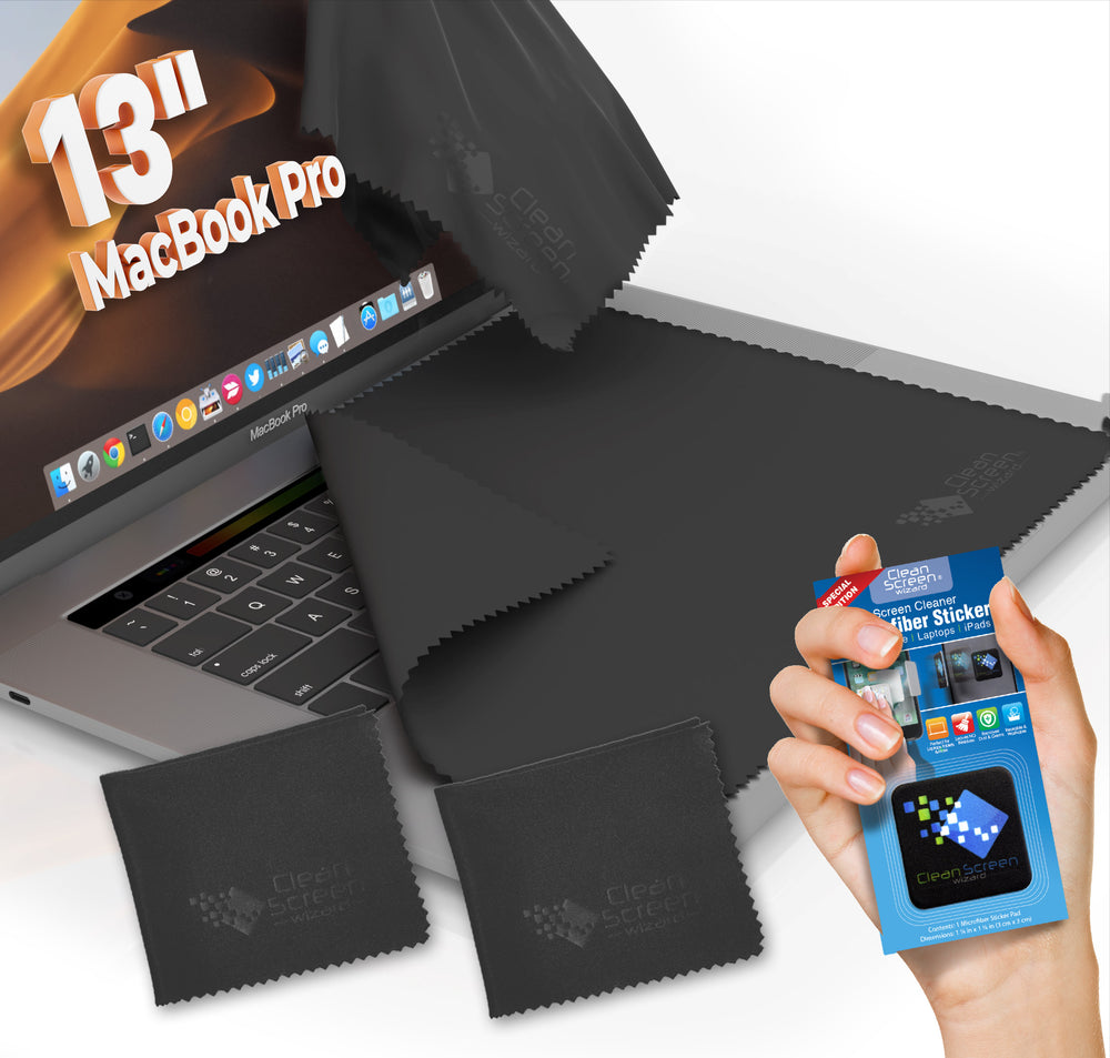 Keyboard Cover Cloth Screen Cleaner for Laptops 13, MacBook Pro 13 Grey