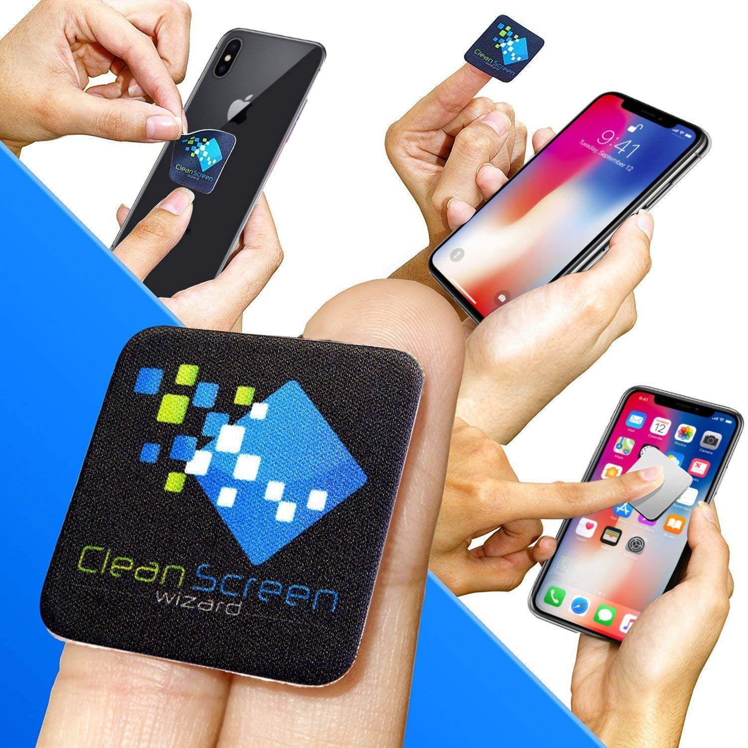 Handy Screen Cleaning Stickers in Multi Size